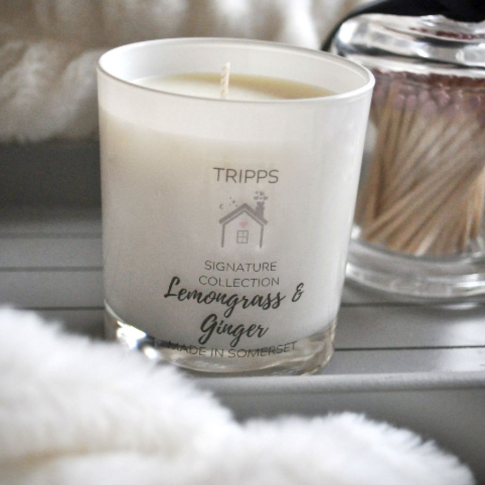 Lemongrass and Ginger Scented Candle